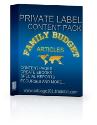 Product picture Family Budget Article Collection with PLR
