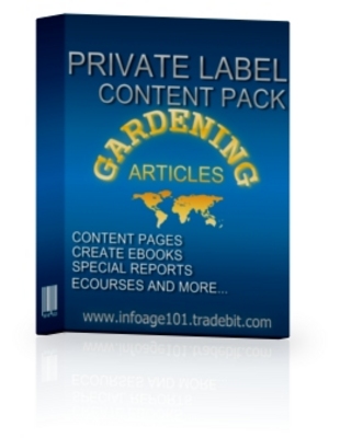 Product picture Gardening Article Collection with PLR