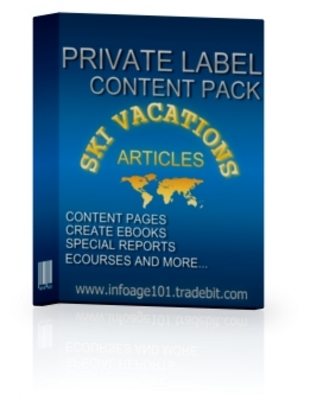 Product picture Ski Vacation Article Collection with PLR