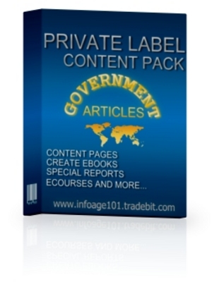 Product picture Government Article Collection with PLR
