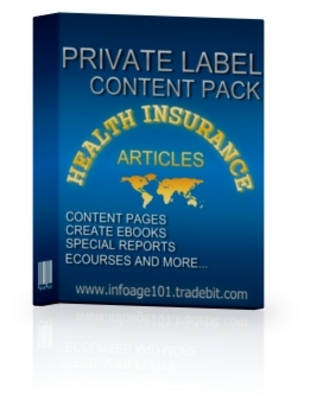 Product picture Health Insurance Article Collection with PLR